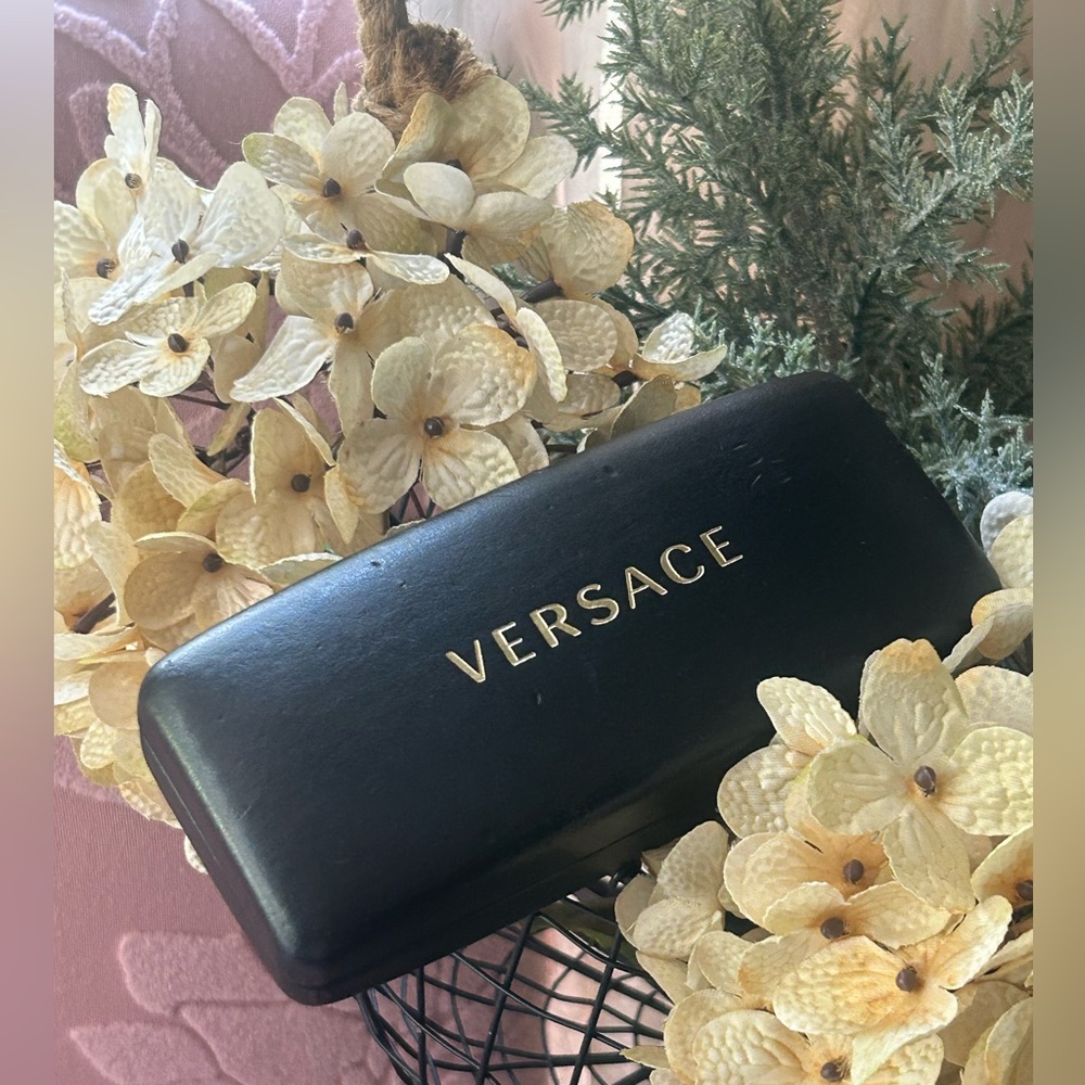 Versace‎ Black Hard Eyeglasses Sunglasses Case Timeless Well Made